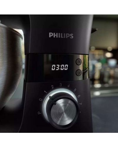 Κουζινομηχανή  Philips - HR7962/01, 1000W, 8 ταχυτήτων, 5.5 l, μαύρη  - 4