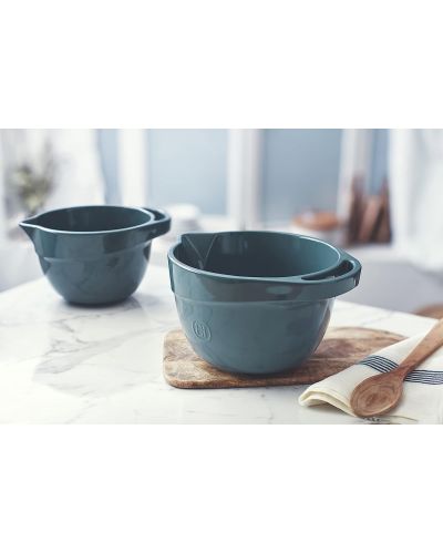 Μπολ Emile Henry - Mixing Bowl, 4.5 л, μπλε-πράσινο - 4