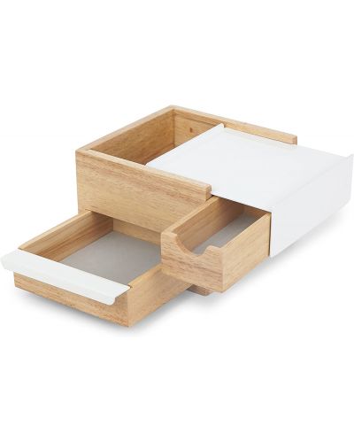 Κουτί κοσμημάτων και αξεσουάρ Umbra - Mini Stowit, φυσικό ξύλο - 4