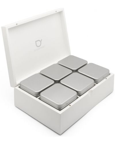 Κουτί Τσαγιού με 6 Θήκες Bredemeijer - BR 184015, λευκό - 2