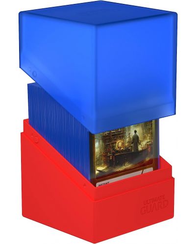 Κουτί καρτών Ultimate Guard Boulder Deck Case Synergy - Μπλε/Κόκκινο (100+ τεμ.) - 3