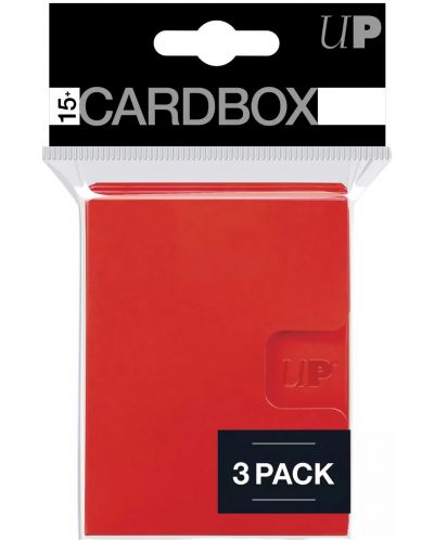 Κουτί καρτών Ultra Pro - Card Box 3-pack, Red (15+ τεμ.) - 1