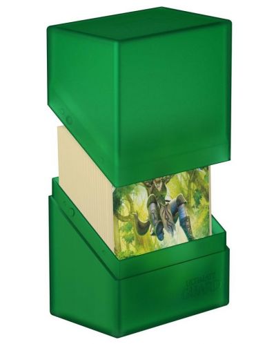 Κουτί για χαρτιά Ultimate Guard Boulder Deck Case - Standard Size - πράσινο (80 τεμ.) - 3