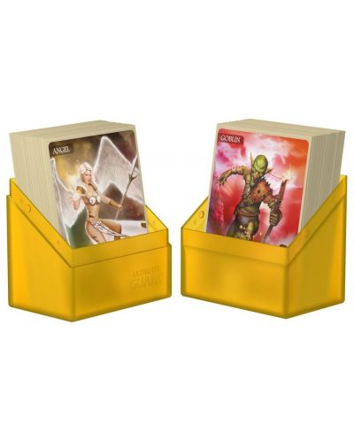 Κουτί για κάρτες Ultimate Guard Boulder Deck Case - Standard Size, κίτρινο (80 τεμάχια) - 4