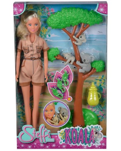 Κούκλα Simba Toys Steffi Love - Steffi με κοάλα - 1