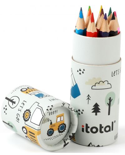 Κουτί με μολύβια I-Total Truck - 12 χρώματα - 2