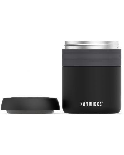Κουτί για φαγητό και ποτό Kambukka - Bora, 600 ml, μαύρο ματ - 3