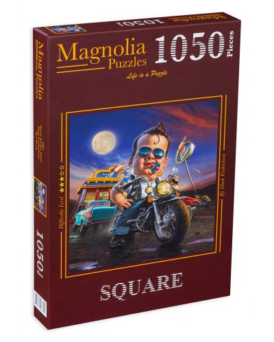 Τετράγωνο παζλ Magnolia από 1050 κομμάτια - Περιπέτειες με μοτοσυκλέτα - 1