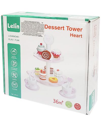 Σετ παιχνιδιού Lelin - Δίσκος με γλυκά και καφέ - 5