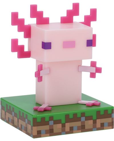 Φωτιστικό Paladone Games: Minecraft - Axolotl Icon - 2