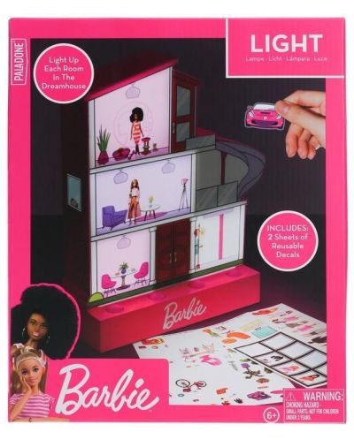 Φωτιστικό Paladone Retro Toys: Barbie - Dreamhouse (with Stickers) - 6