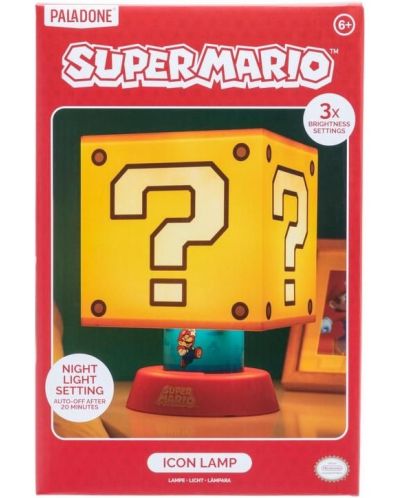 Φωτιστικό Paladone Games: Super Mario Bros. - Question Block - 5