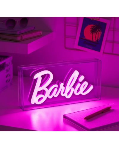 Φωτιστικό Paladone Retro Toys: Barbie - Logo - 4