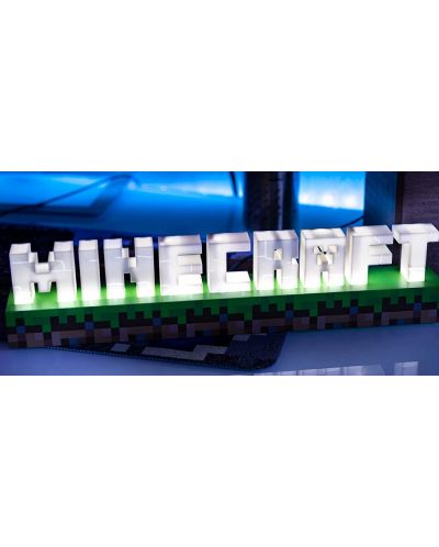 Λάμπα Paladone Games: Minecraft - Logo - 2