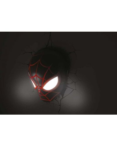Φωτιστικό  3DLightFX Marvel: Spider-man - Miles Morales Face - 2