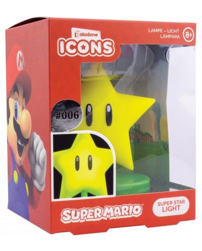 Λάμπα Paladone Games: Super Mario - Super Star - 2