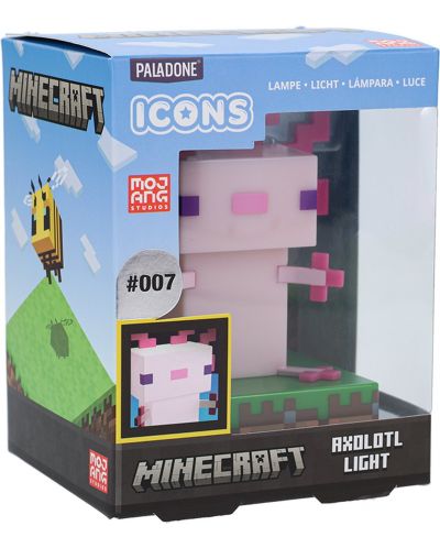 Φωτιστικό Paladone Games: Minecraft - Axolotl Icon - 6