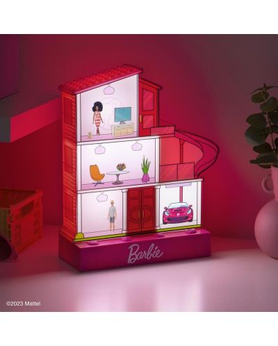 Φωτιστικό Paladone Retro Toys: Barbie - Dreamhouse (with Stickers) - 5