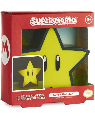 Λάμπα Paladone Games: Super Mario Bros. - Super Star - 4