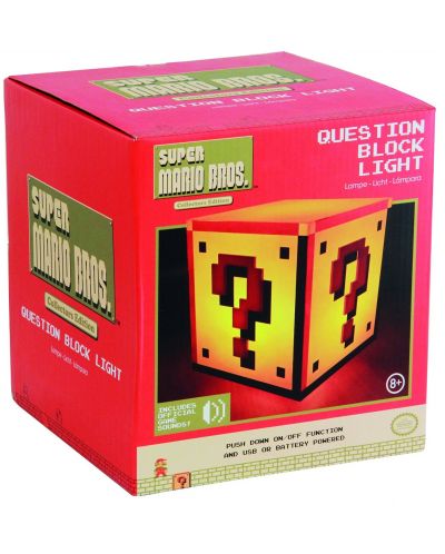 Λάμπα Paladone Games: Super Mario - Question Block - 4