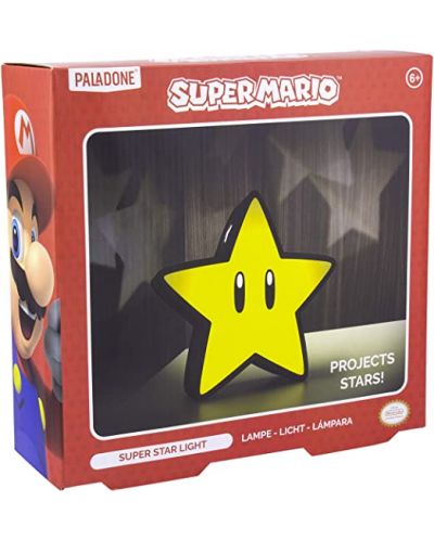 Λάμπα Paladone Games: Super Mario - Super Star (προβολέας) - 3