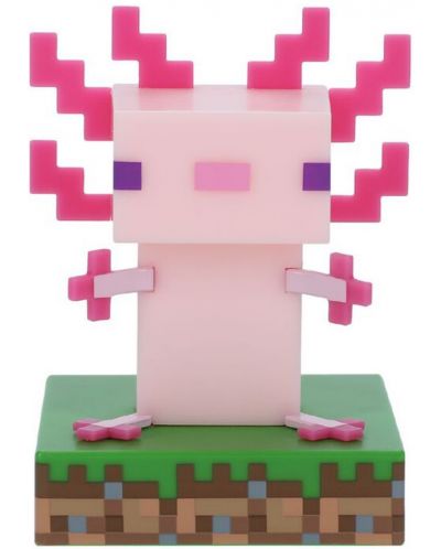 Φωτιστικό Paladone Games: Minecraft - Axolotl Icon - 1