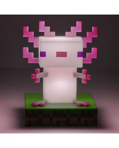 Φωτιστικό Paladone Games: Minecraft - Axolotl Icon - 3
