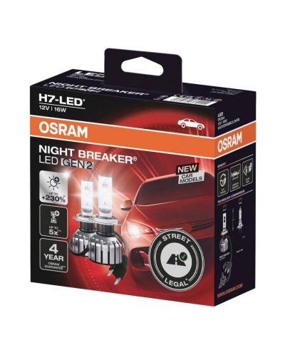 LED Λάμπες αυτοκινήτου Osram - LEDriving, Night Breaker, H7/H18, 19W, 2 τεμάχια - 1