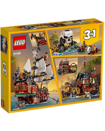 Κατασκευαστής 3 σε 1 Lego Creator - Πειρατικό πλοίο (31109) - 2