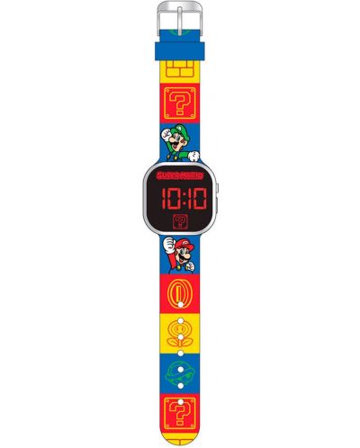 Ρολόι  LED Kids Euroswan - Super Mario Icons - 1
