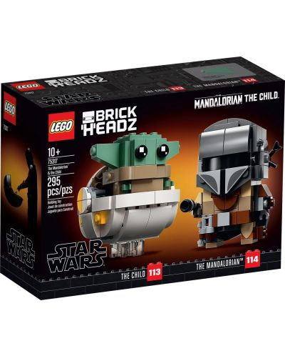 Κατασκευαστής Lego Brickheads - The Mandalorian και το παιδί (75317) - 1