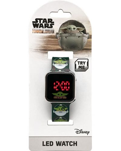 Ρολόι   LED Kids Euroswan - Star Wars Yoda - 3
