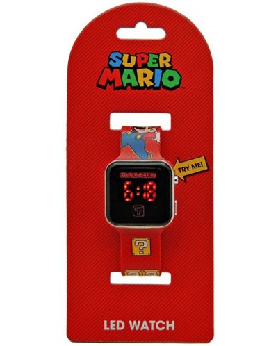 Ρολόι LED Kids Euroswan - Super Mario - 3