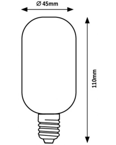 Λάμπα LED  Rabalux - E27, 5W, T45, 2700К, filament - 3