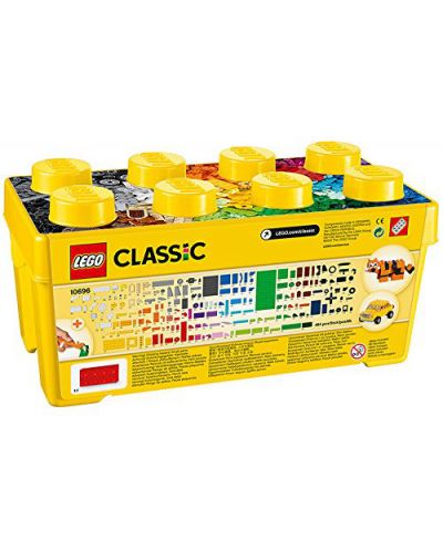 Κατασκευαστής Lego Classic - Δημιουργικό κουτί με μπλοκ (10696) - 5