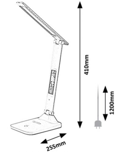 LED Επιτραπέζιο φωτιστικό Rabalux - Deshal 74015, IP2 0, 5 W, λευκό - 8