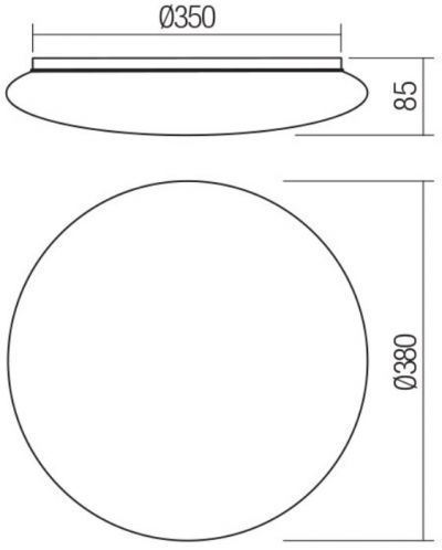 LED Φωτιστικό Smarter - Luna 04-531, IP20, 240V, 24W, ρυθμιζόμενο, γκρι - 2