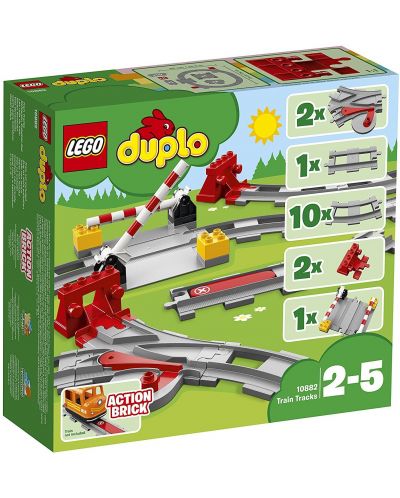 Κατασκευαστής Lego Duplo - Ράγες τρένου (10882) - 1