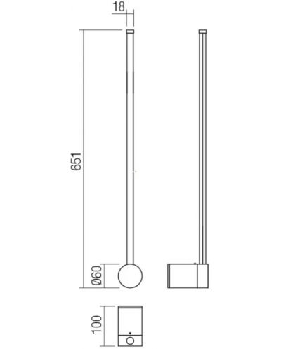 LED Φωτιστικό Smarter - Taboo 01-3120, IP20, 240V, 9W, λευκό ματ - 2