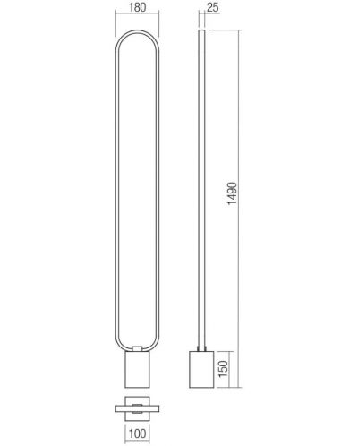 LED ΦωτιστικόSmarter - Ado 01-3061, IP20, 240V, 24W, ρυθμιζόμενο, λευκό - 2