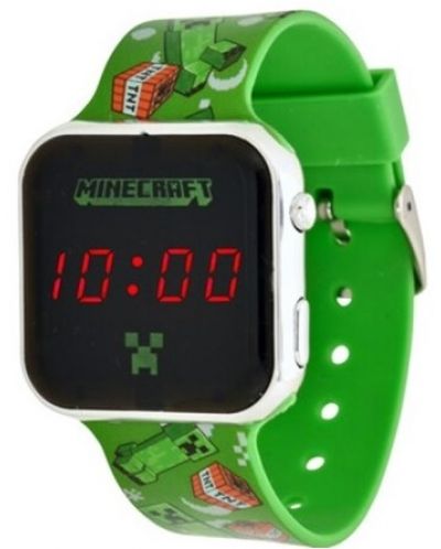 Ρολόι  LED Kids Euroswan - Minecraft - 2