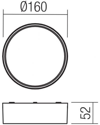 LED Εξωτερική Απλίκα  Smarter - Urania 90496, IP65, 240V, 10W, σκούρο καφέ - 2