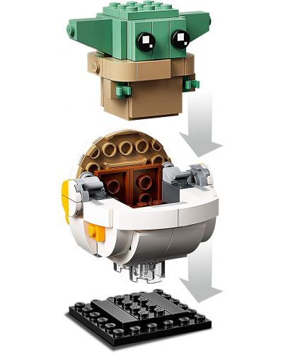 Κατασκευαστής Lego Brickheads - The Mandalorian και το παιδί (75317) - 5