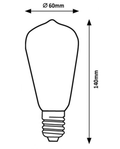 Λάμπα LED  Rabalux - E27, 4W, ST64, 2700К,filament - 10