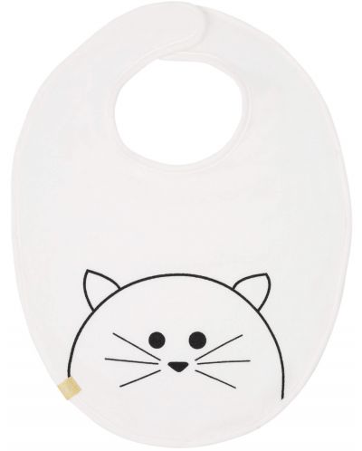 Σαλιάρα Lassig - Λευκό γατάκι - 1