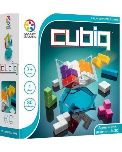 Παιχνίδι λογικής  Smart Games - Cubic, 3D παζλ με 80 προκλήσεις - 1