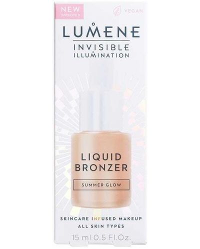 Lumene Invisible Illumination Υγρό μπρόνζερ, Summer Glow, 15 ml - 3
