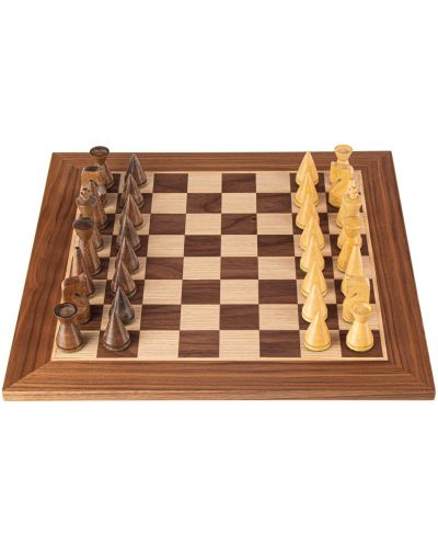 Πολυτελές σκάκι Manopoulos - μοντερνιστικός, καρύδι, 40 x 40 cm - 2