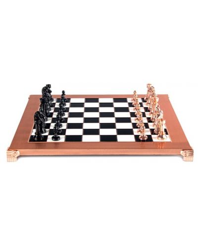 Σκάκι πολυτελείας Manopoulos - Staunton, μαύρο και χάλκινο, 36 x 36 - 1