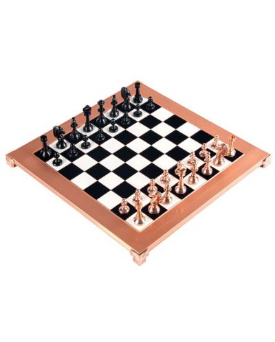 Σκάκι πολυτελείας Manopoulos - Staunton, μαύρο και χάλκινο, 36 x 36 - 3